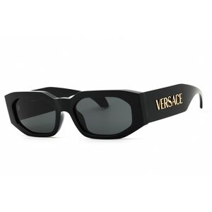 NWT Versace VE4489U Black Oval 55mm Sunglasses